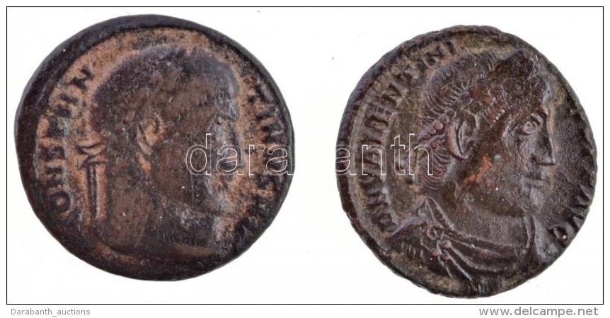 R&oacute;mai Birodalom / Thesszaloniki / I. Constantinus 324. AE Follis (2,75g) + Siscia / I. Valentinianus... - Non Classés