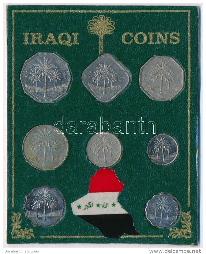 Irak 1975-1982. 5f-1D 8db-os Forgalmi Sor Eredeti Tokban T:2
Iraq 1975-1982. 5 Fils - Dinar 8pcs Of  Metal Coins In... - Non Classés