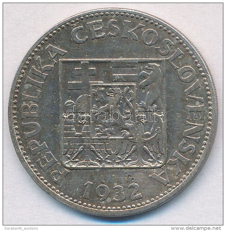 Csehszlov&aacute;kia 1932. 10K Ag T:2,2- 
Czechoslovakia 1932. 10 Korun Ag C:XF,VF - Non Classés