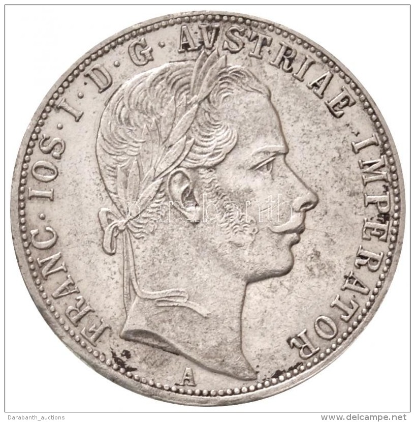Ausztria 1860A 1 Fl Ag 'Ferenc J&oacute;zsef' (12,31g) T:1- Ph., Kis Patina / Austria 1860A 1 Florin Ag 'Franz... - Non Classés