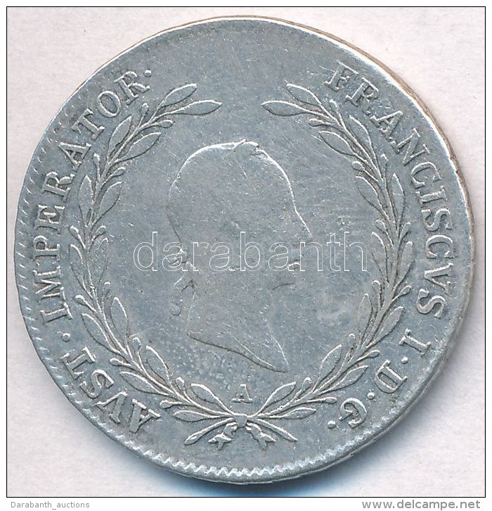 Ausztria 1828A 20kr Ag 'I. Ferenc' (6,48g) T:2-,3
Austria 1828A 20 Kreuzer Ag 'Franz I' (6,48g) C:VF,F
Krause... - Non Classés