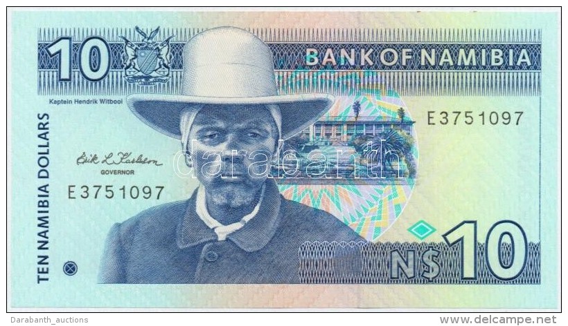 Nam&iacute;bia 1993. 10N$ T:I
Namibia 1993. 10 Namibia Dollars C:UNC
Krause 1.a - Non Classés