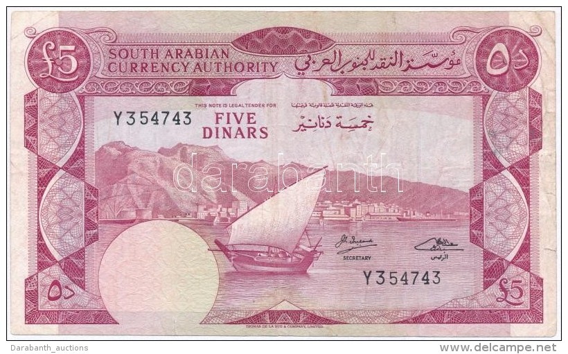 Jemen 1965. 5D T:III 
Yemen 1965. 5 Dinars C:F - Non Classés