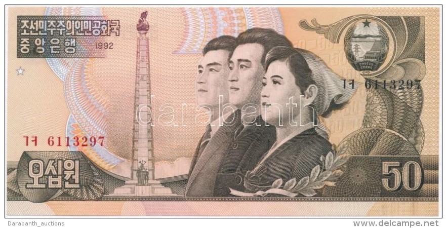 &Eacute;szak-Korea 1992. 50W T:I
North Korea 1992. 50 Won C:UNC - Non Classés