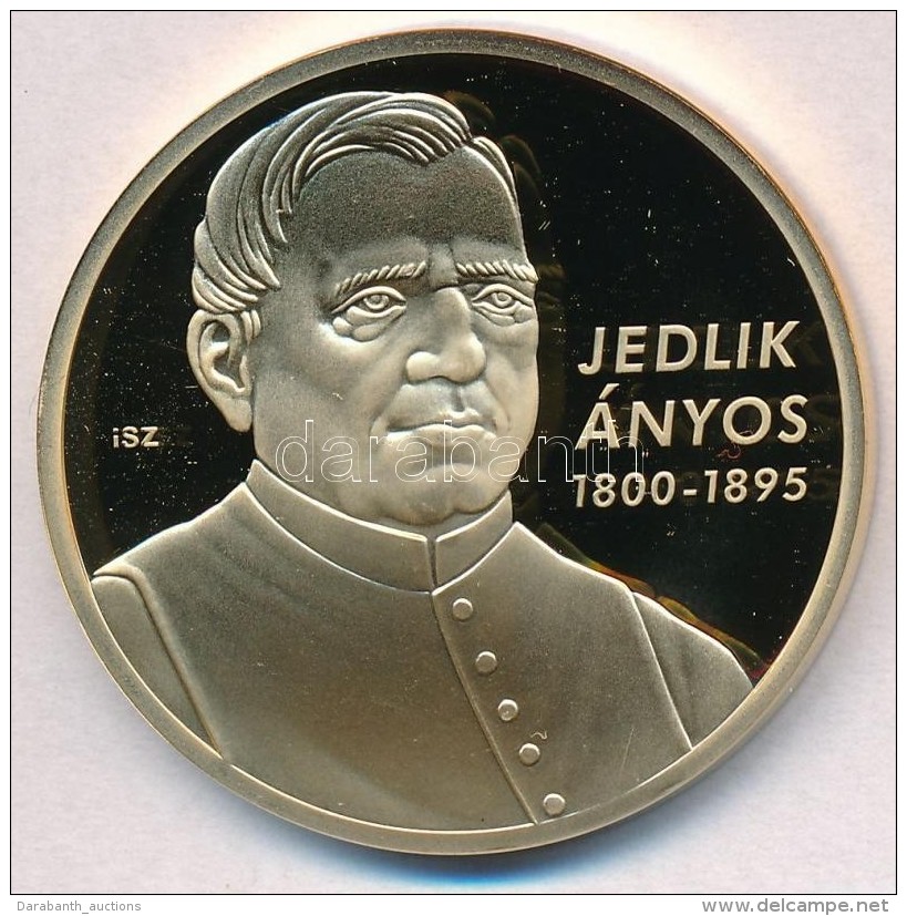 Ifj. Szl&aacute;vics L&aacute;szl&oacute; (1959-) 2011. 'Nagy Magyarok / Jedlik &Aacute;nyos 1800-1895' Aranyozott... - Non Classés