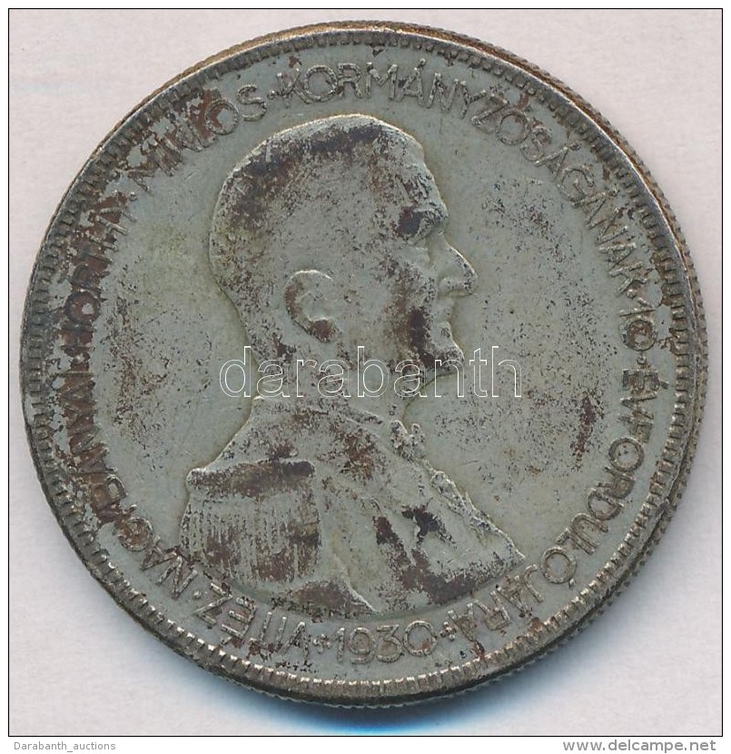 1930. 5P Ag 'Horthy Jobbra' T:3 Patina, Ph.
Adamo P8 - Non Classés