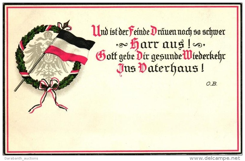 ** T1 &Ouml;sterreich-Ungarn / Austro-Hungary, Flag, Patriotic Propaganda Litho Erkal Nr. 5355 - Non Classés