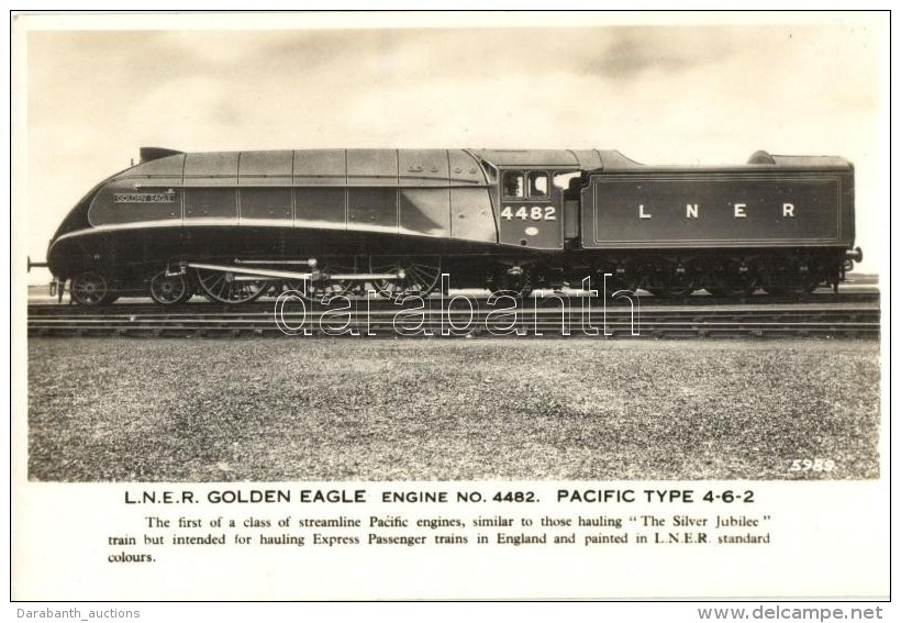 ** T1/T2 L.N.E.R. Golden Eagle Engine No. 4482. Pacific Type 4-6-2 / Train - Non Classés