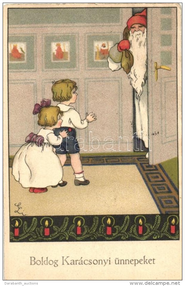 T2/T3 Kar&aacute;csony / Christmas, Santa Claus, Meissner &amp; Buch K&uuml;nstlerpostkarte Serie 2640. Litho (Rb) - Non Classés