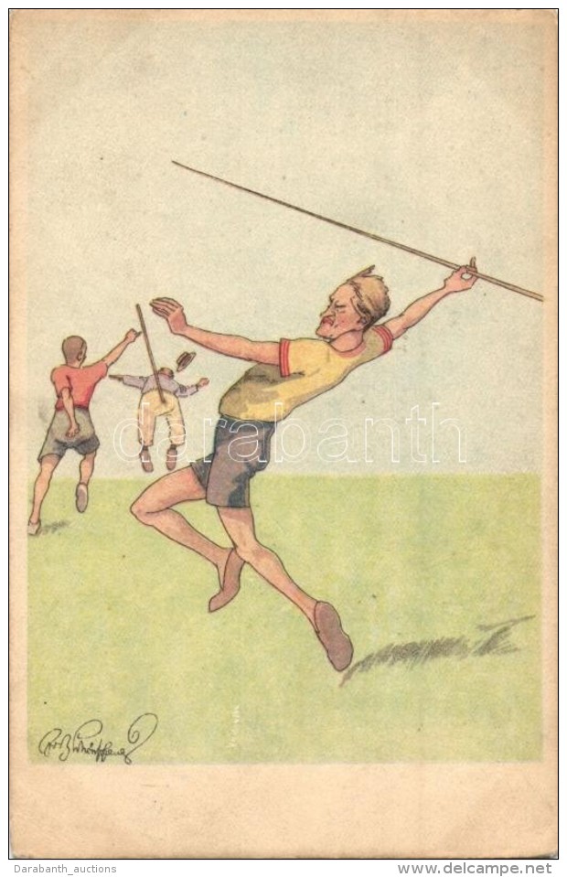 ** T2 Javelin Throw, B.K.W.I. 404-6. S: Fritz Sch&ouml;npflug - Non Classés