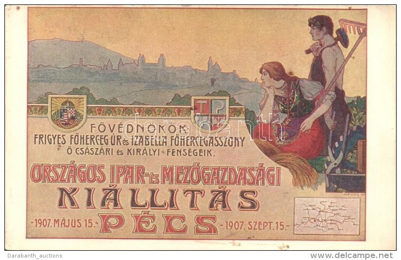 ** T2 1907 P&eacute;cs, Orsz&aacute;gos Ipar- &eacute;s MezÅ‘gazdas&aacute;gi Ki&aacute;ll&iacute;t&aacute;s... - Non Classés