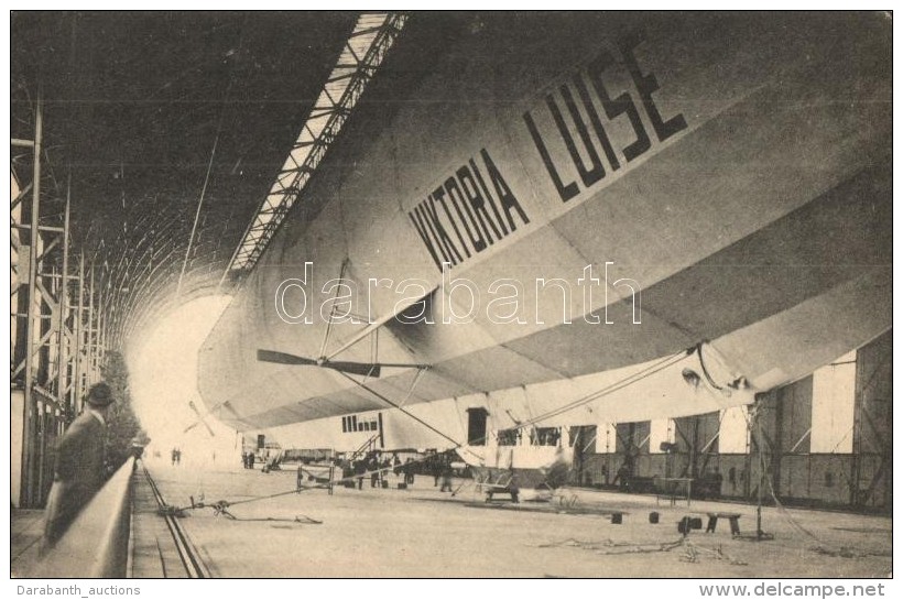 ** T2 Zeppelin-Luftschiff 'Viktoria Luise' In Der Halle, Frankfurt A. M.; Kunstverlag H. &amp; F. Sachse - Non Classés