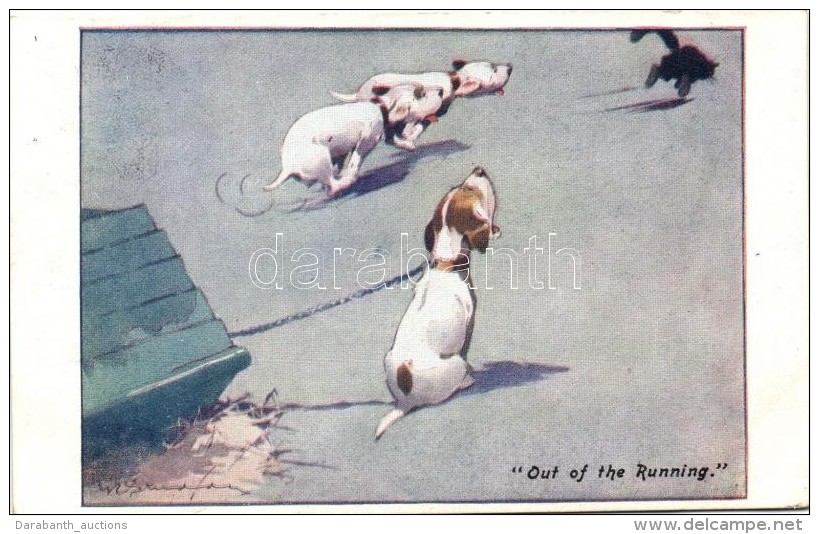 T2/T3 'Out Of The Running' / Studdy's Dogs Series B10 Bonzo Dog S: G. E. Studdy - Non Classés