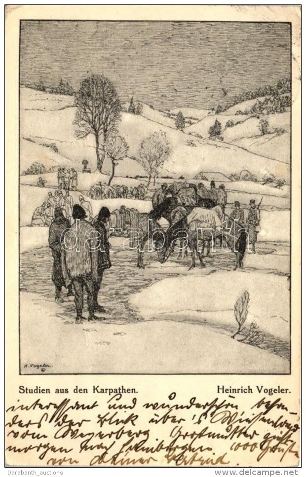 T2/T3 Studien Aus Den Karpathen / In The Carpathian Mountains S: Heinrich Vogeler (EK) - Non Classés