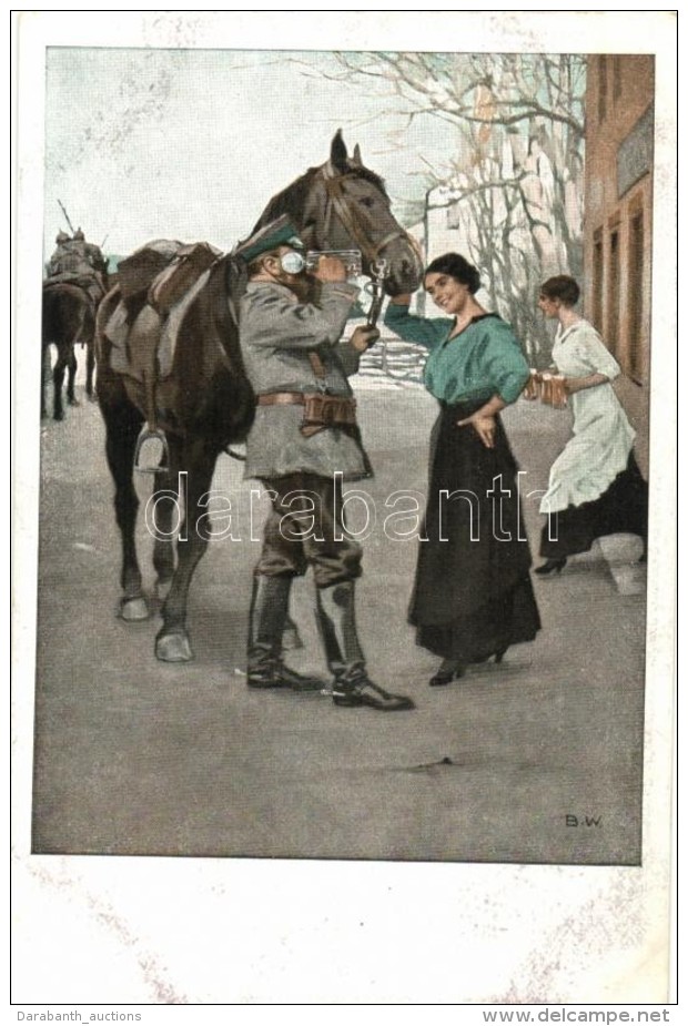 ** T2 Kriegspostkarten Von B. Wennerberg Nr. 23. Ein Frischer Trunk / German WWI Propaganda S: Wennerberg - Non Classés