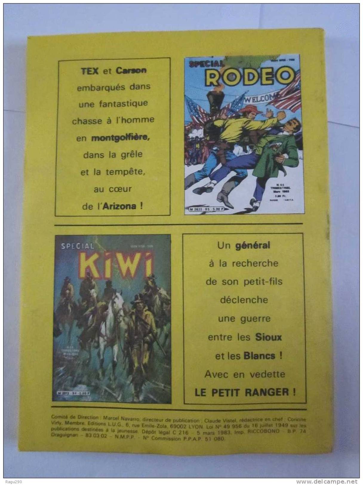 BBD - RODEO N° 379 Avec TEX WILLER - éditions  LUG  - Petit Format En Bon état - Rodeo