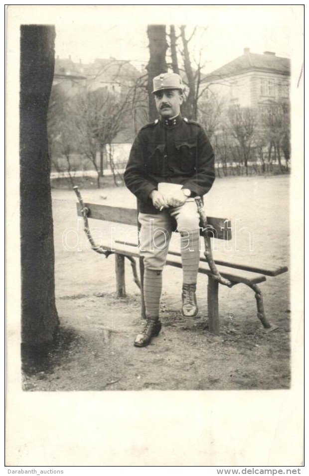 * T3 1916 Magyar Katona K&ouml;niggr&auml;tz-ban / WWI Hungarian Soldier In Hradec Kr&aacute;lov&eacute;, Photo... - Non Classés