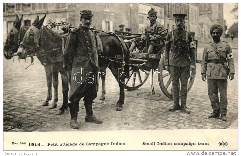 * T1/T2 1914 Petit Attelage De Campagne Indien / Small Indian Compaign Team - Non Classés