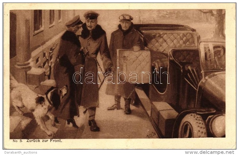 T2 Zur&uuml;ck Zur Front, Zensur Altona No. 590. / Romantic WWI Postcard - Non Classés