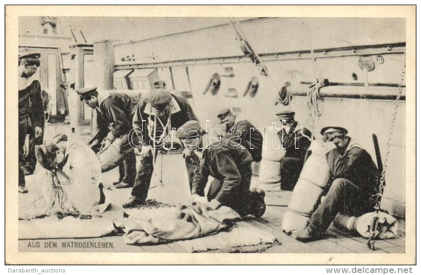 T2 Aus Dem Matrosenleben / K.u.K. Kriegsmarine, Mariners On The Board. Phot A. Beer + SMS Sankt Georg... - Non Classés