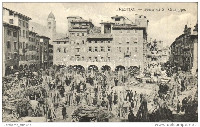 ** T2/T3 Trento (S&uuml;dtirol), Fiera Di S. Giuseppe / Fair, Market, Fountain (EK) - Non Classés
