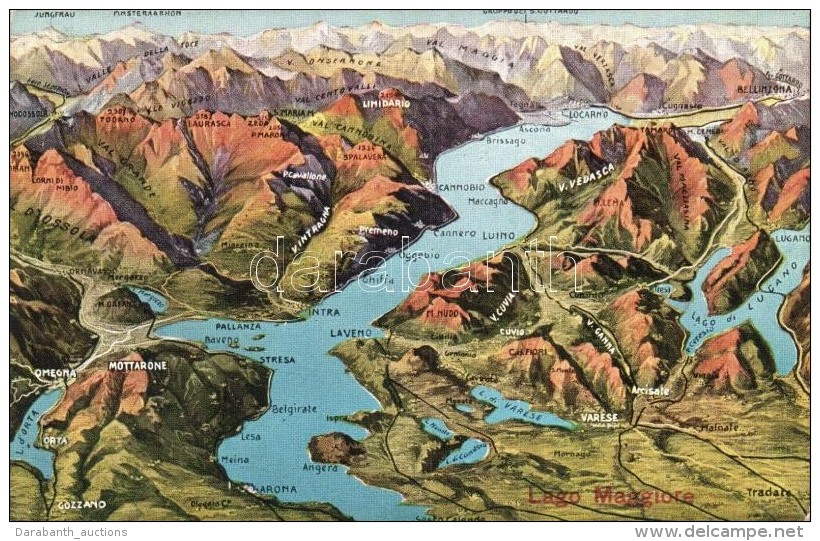 ** T2/T3 Lago Maggiore, Lake, Map (EK) - Non Classés