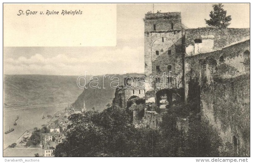 ** T4 Sankt Goar, Ruine Rheinfels / Castle  (cut) - Non Classés