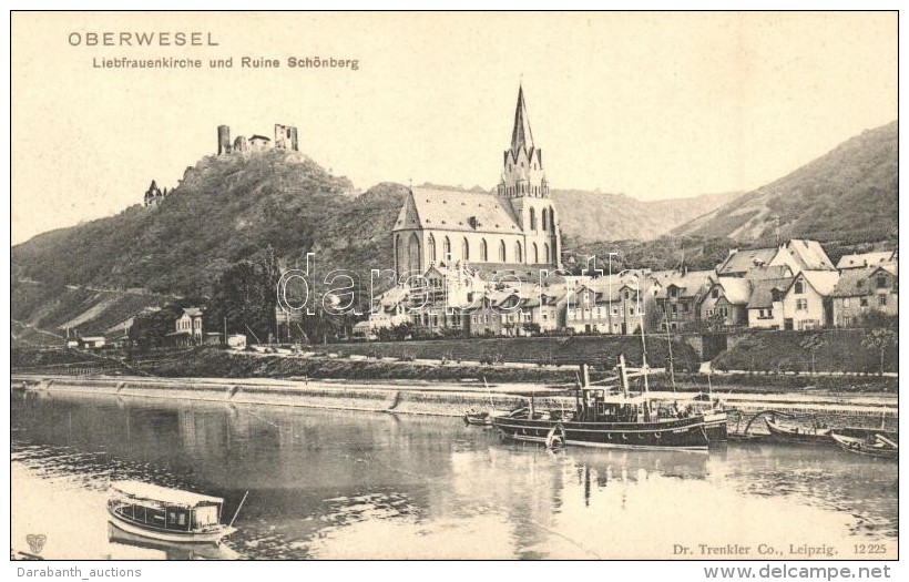 ** T4 Oberwesel, Liebfrauenkirche Und Ruine Sch&ouml;nberg (cut) - Non Classés