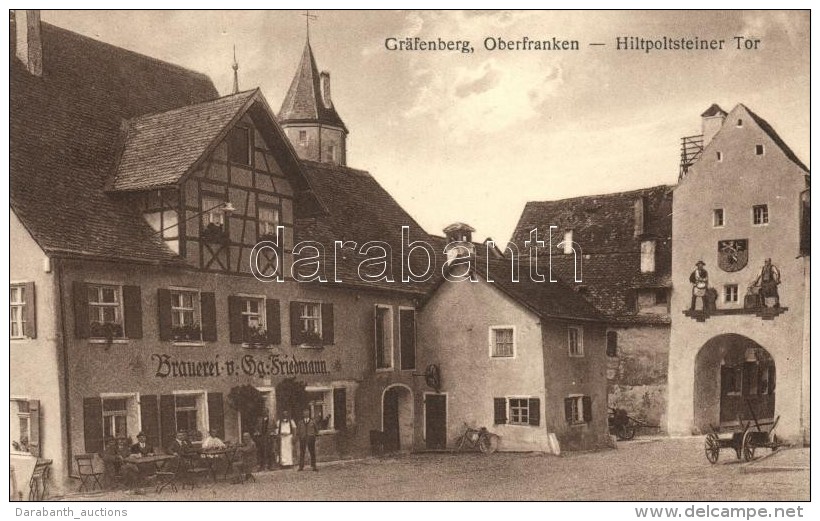 ** T1 Gr&auml;fenberg (Oberfranken) Hiltpoltsteiner Tor, Brauerei Von Friedmann / Gate, Brewery Pub - Non Classés