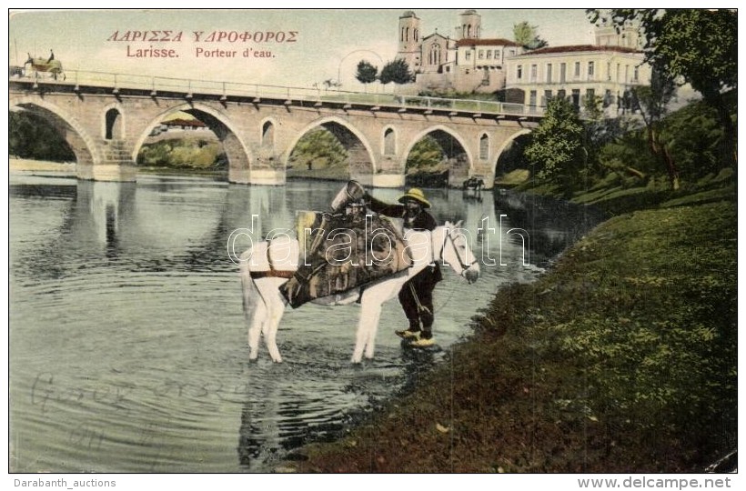 T2/T3 Larissa, Porteur D'eau / Water Carrier, Horse, Bridge (EK) - Non Classés