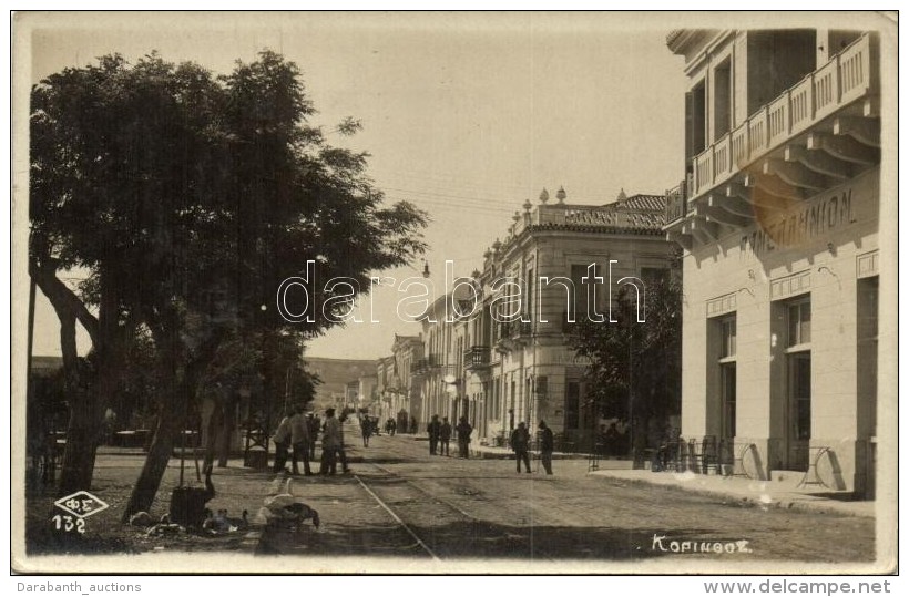 ** T2 Corinth, Street View With Shops, Photo - Non Classés