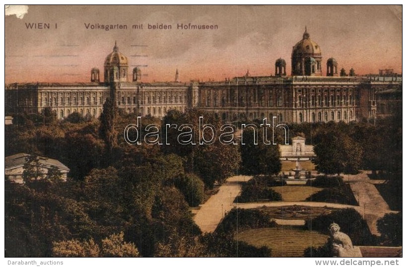 T3 Vienna, Wien I. Volksgarten Mit Beiden Hofmuseum / Park, Museum (kis Fel&uuml;leti S&eacute;r&uuml;l&eacute;s /... - Sin Clasificación