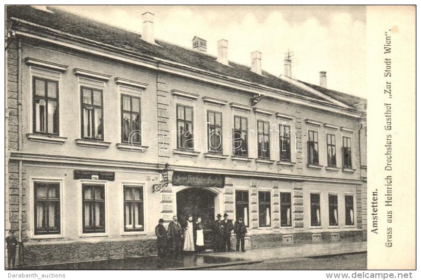 ** T2 Amstetten, Heinrich Drechslers Gasthof 'Zur Stadt Wien', Verlag Heinrich Hartmann / Guest House - Non Classés