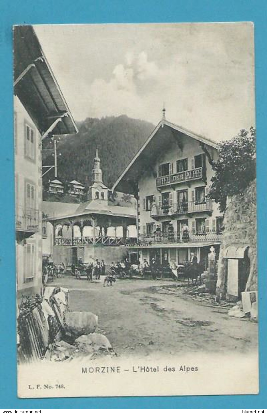 CPA - L'Hôtel Des Alpes MORZINE 74 - Morzine
