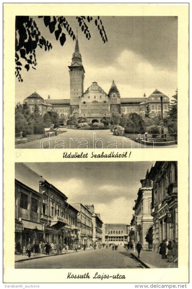 ** T2/T3 Szabadka, Subotica; Kossuth Lajos Utca, V&aacute;rosi Sz&iacute;nh&aacute;z / Street, Theater (EK) - Non Classés