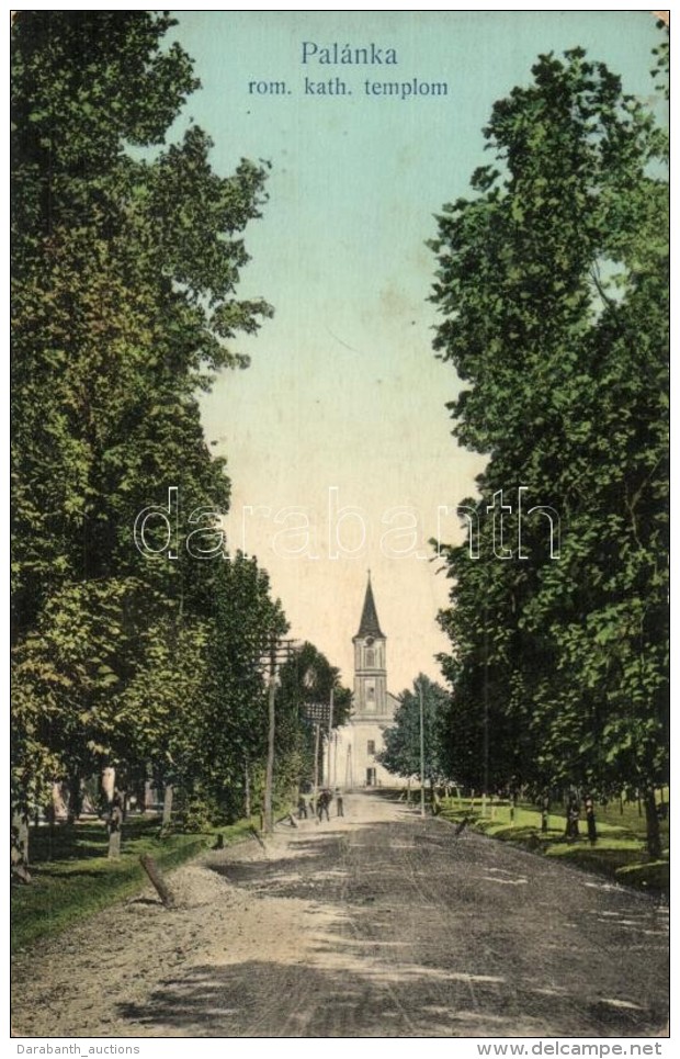 * T2 Pal&aacute;nka, Backa Palanka; Utcak&eacute;p R&oacute;mai Katolikus Templommal / Street View With Church - Non Classés