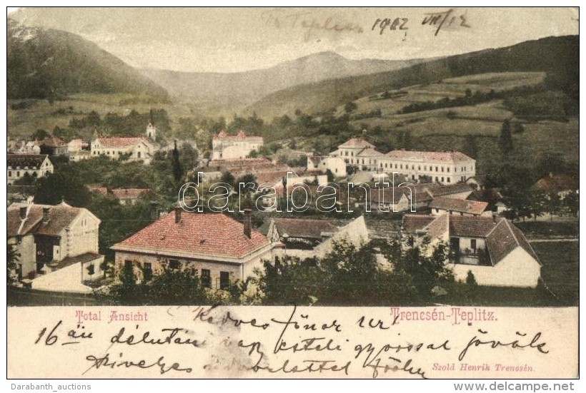 T4 Trencs&eacute;nteplic, Trencianske Teplice; Villa Maria, Szold Henrik Kiad&aacute;sa / Panorama View With Villas... - Non Classés