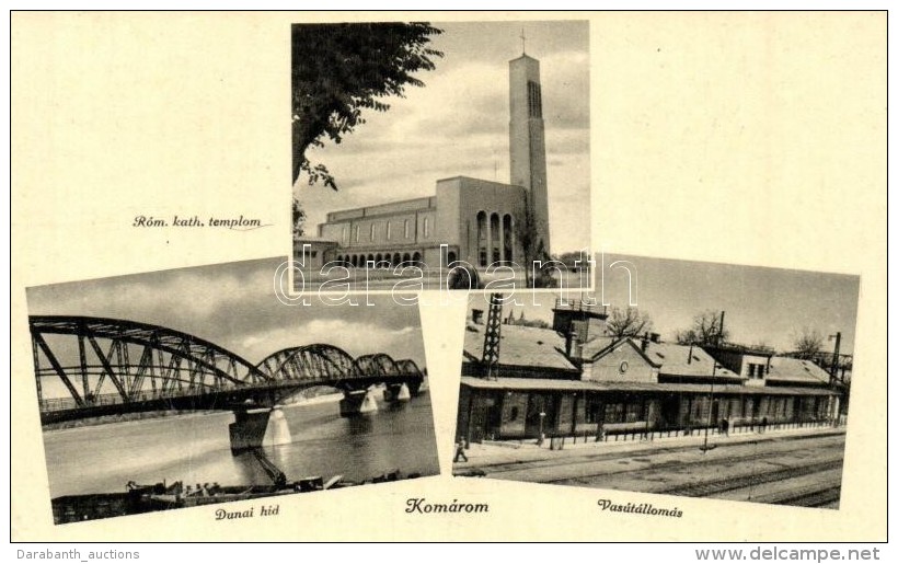 ** T2/T3 Kom&aacute;rom, Kom&aacute;rno; R&oacute;mai Katolikus Templom, Dunai H&iacute;d,... - Non Classés