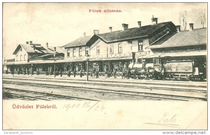 T2 F&uuml;lek, Filakovo; Vas&uacute;t&aacute;llom&aacute;s, 2237-es Sz&aacute;m&uacute; GÅ‘zmozdony / Railway... - Non Classés