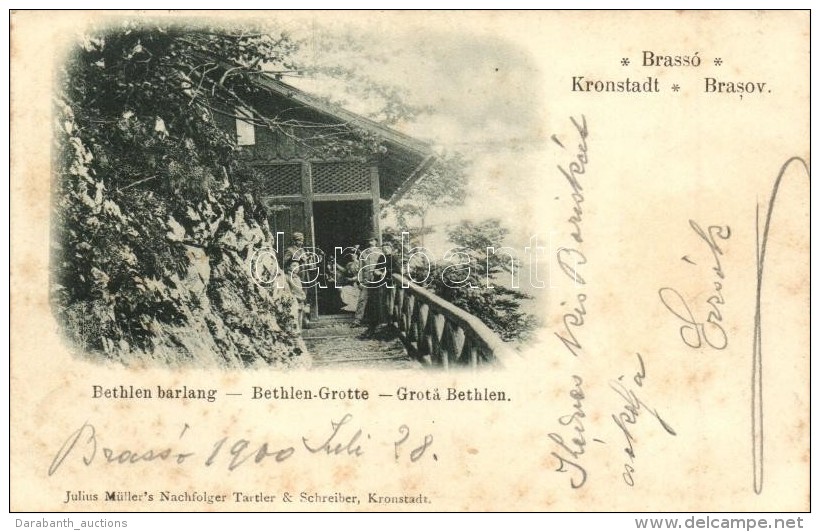 T2/T3 Brass&oacute;, Kronstadt, Brasov; Bethlen Barlang. Julius M&uuml;ller's Nachfolger / Grotte / Grota / Cave ... - Non Classés