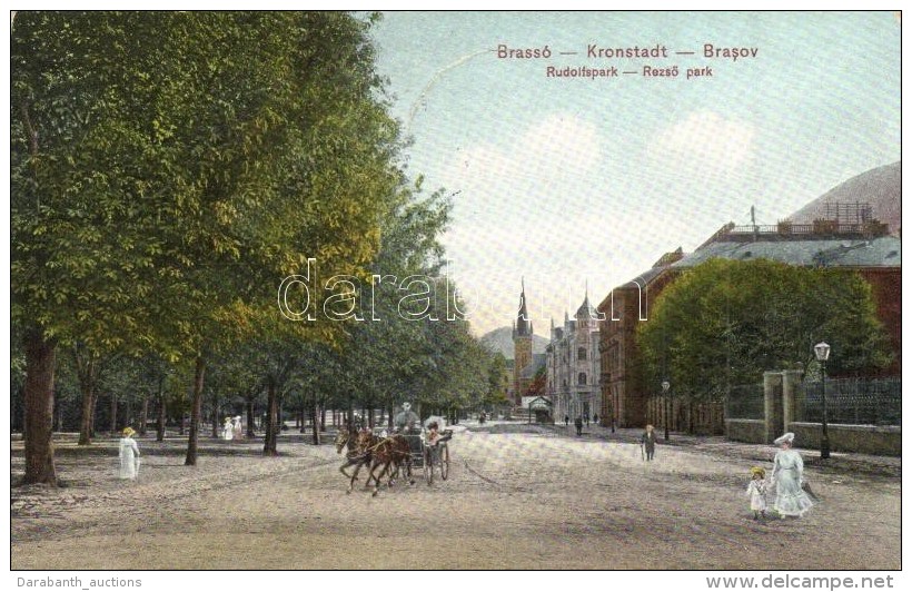 T4 Brass&oacute;, Kronstadt, Brasov; Rudolfspark / RezsÅ‘ Park, Dr. Trenkler Co. Kiad&aacute;sa / Park (b) - Non Classés