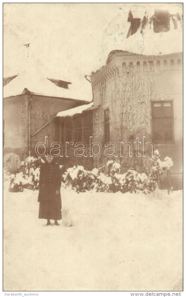 T2/T3 1918 Bethlen, Beclean; Villa T&eacute;len / Villa In Winter, Photo (EK) - Non Classés