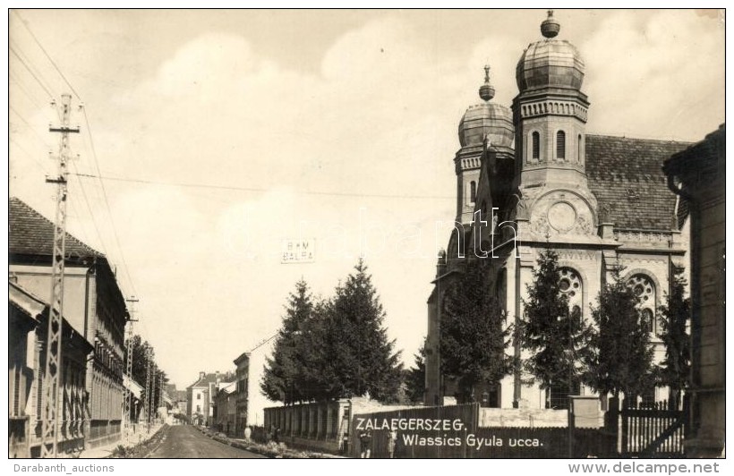 T2 Zalaegerszeg, Wlassics Gyula Utca, Zsinag&oacute;ga, Kiadja Kakas &Aacute;goston - Non Classés