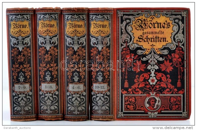 Ludwig V&ouml;rne's Gesammelte Schriften. Rybnik 1884. Bartels. 1-12. 4  K&ouml;tetben, D&iacute;szes... - Non Classés