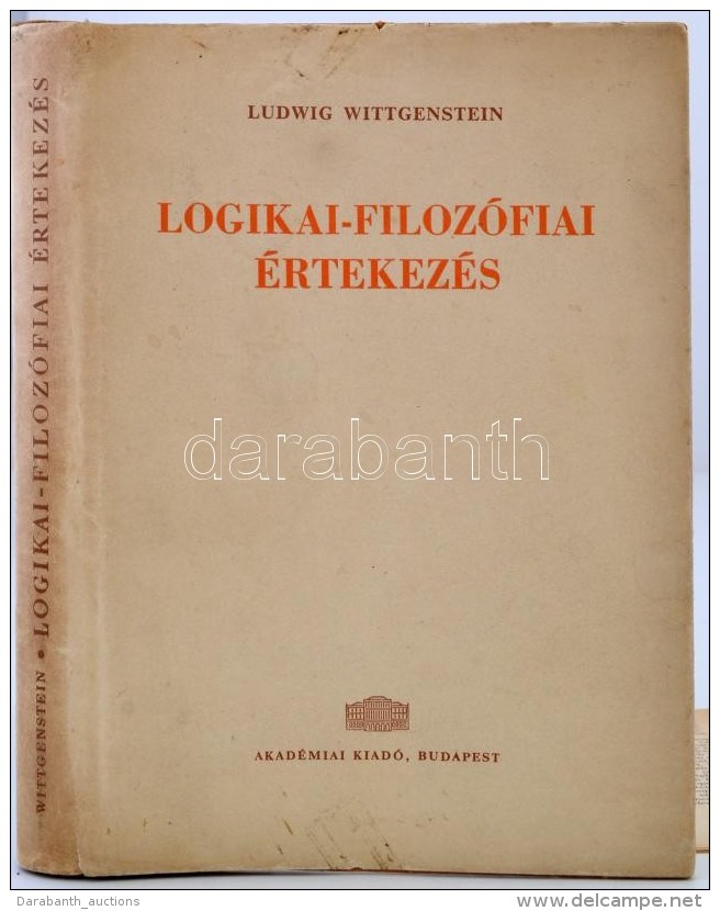 Ludwig Wittgenstein: Logikai-filoz&oacute;fiai &eacute;rtekez&eacute;s. (Tractatus Logico-philosophicus.) Bertrand... - Non Classés