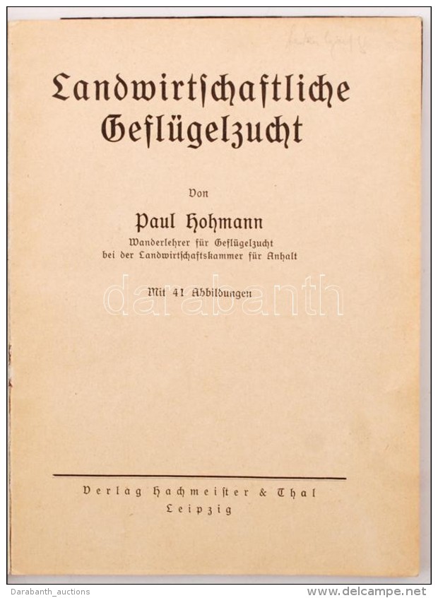 2 Sz&aacute;rnyasokkal Kapcsolatos K&ouml;nyv / 2 Books About Poultry: Landwirtschaftliche Gefl&uuml;gelzucht +... - Non Classés