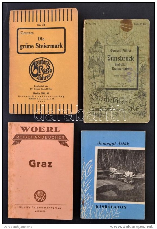 4 Db &uacute;tik&ouml;nyv, K&ouml;zt&uuml;k 3 Db N&eacute;met NyelvÅ±: Die Gr&uuml;ne Steiermark. Berlin, 1925,... - Non Classés