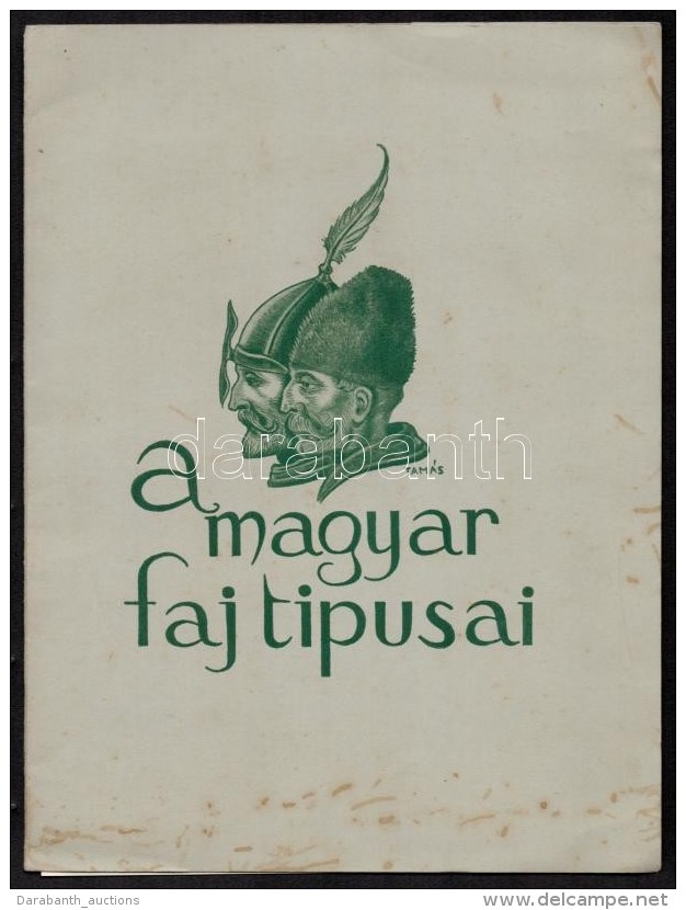 Cca 1930-1940 A Magyar Faj T&iacute;pusai, 4 Db Fot&oacute;nyomat Mapp&aacute;ban - Non Classés