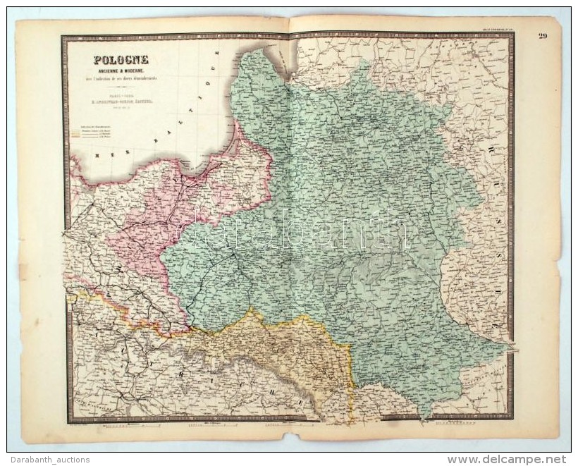 1850 Lengyelorsz&aacute;g Nagym&eacute;retÅ± T&eacute;rk&eacute;pe E. Andriveau-Goujon. Ac&eacute;lmetszet. /
1860... - Autres & Non Classés