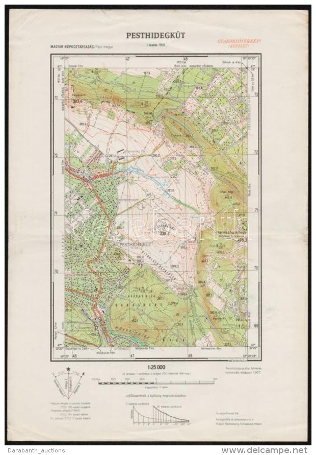 1979 Pesthidegk&uacute;t T&eacute;rk&eacute;pe, Kiadja Magyar N&eacute;phadsereg T&eacute;rk&eacute;p&eacute;szeti... - Autres & Non Classés